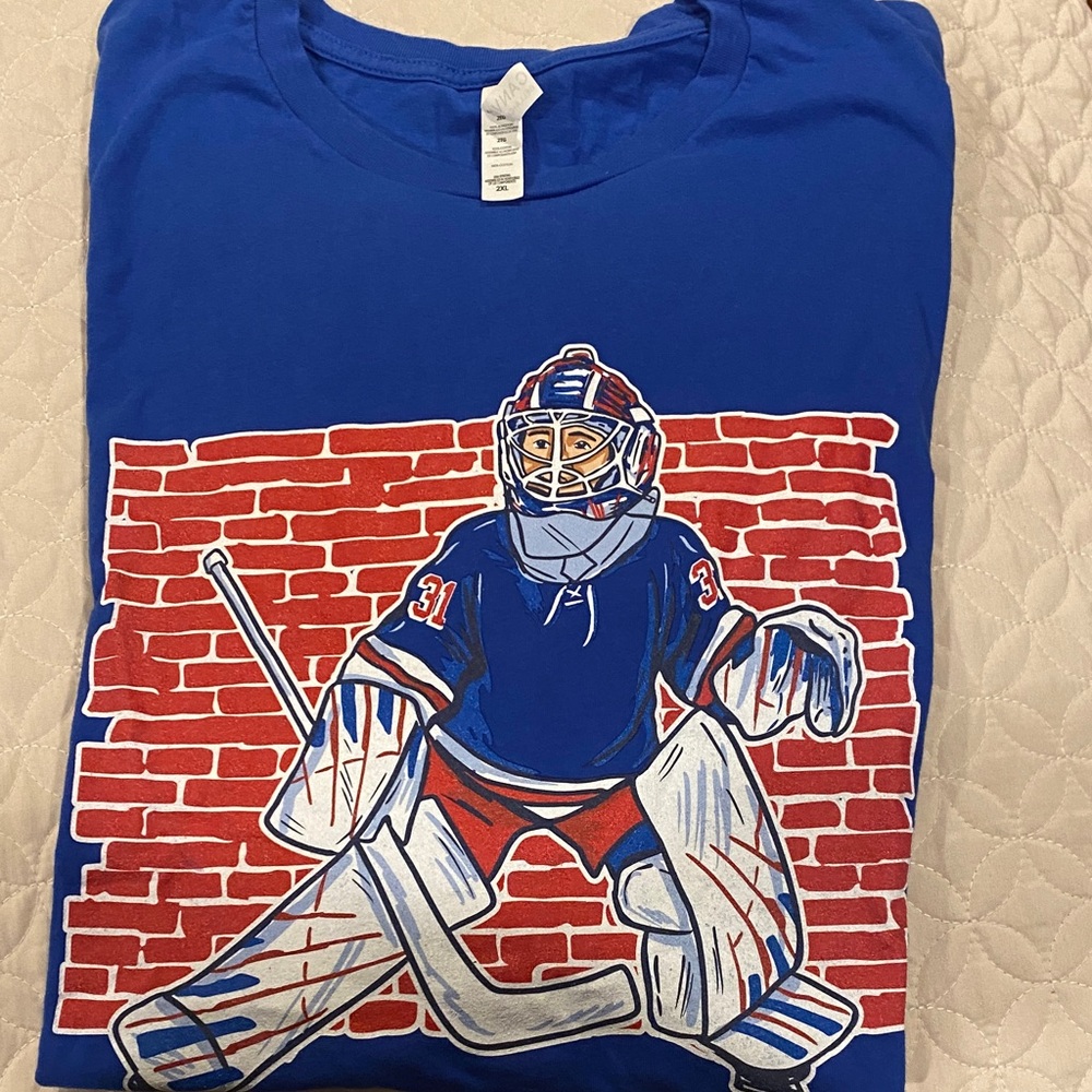 Bella Canvas Royal Blue Hockey Graphic Tee